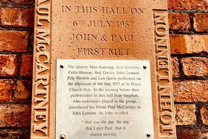 Beatles Ticket To Ride Half Day Tour Small Groups - Woolton, St Peter’s, and the meeting of John and Paul