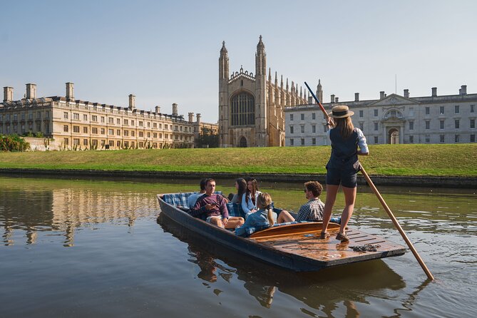 Cambridge University Colleges Guided Punting Tour - Gothic college views from the River Cam
