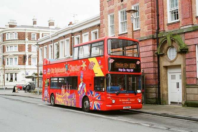 City Sightseeing Chester Hop-On Hop-Off Bus Tour - Pepper Street, Grosvenor Street, and Chester’s central sights