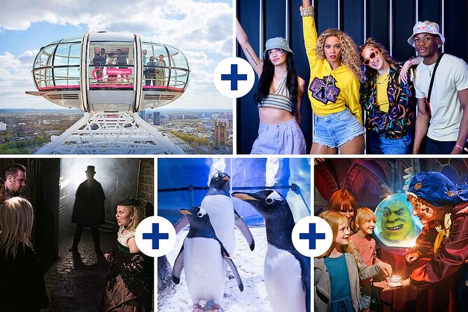 Five attraction pass including Madame Tussauds & The London Eye - SEA LIFE London: penguins, sharks, and close viewing