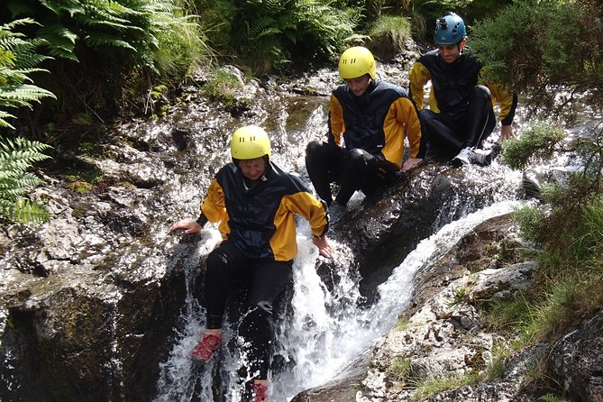 Ghyll Scrambling Water Adventure in the Lake District - Sliding and scrambling down Stonycroft Ghyll