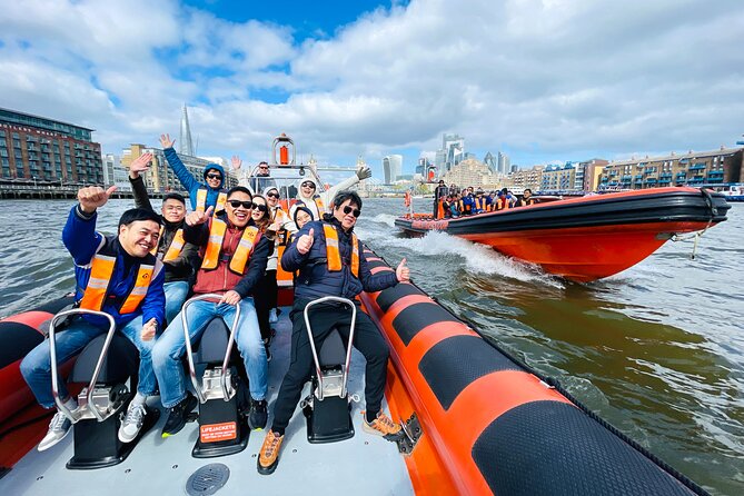 Iconic Sights of London: High-Speed Boat Trip - HMS Belfast, London Bridge, and the Golden Hinde
