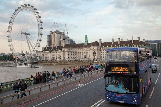 London by Night Sightseeing Open Top Bus Tour with Live Guide - Starting near the London Eye or Green Park