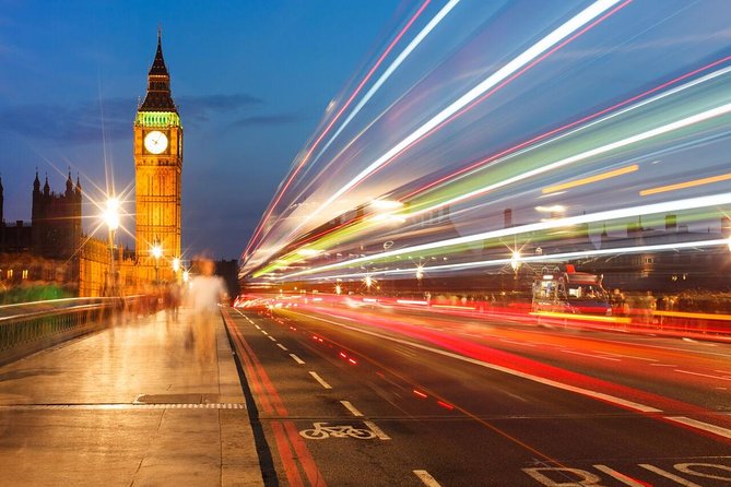 London by Night Sightseeing Open Top Bus Tour with Live Guide - Live commentary, audio guides, and group size