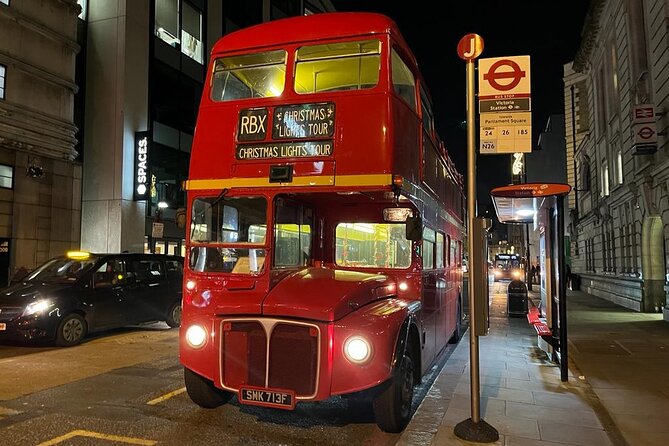 London Christmas Lights Tour by Vintage Double-Decker Bus - Victoria Coach Station and the first ride into town
