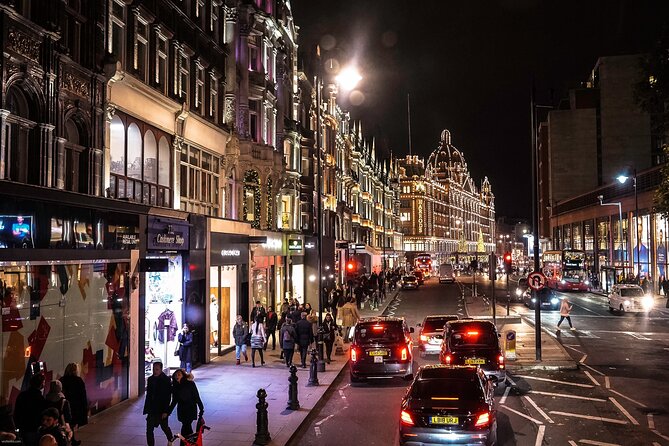 London Exclusive Christmas Lights Guided Tour by Black Cab - Bond Street: luxury displays and elegant storefronts
