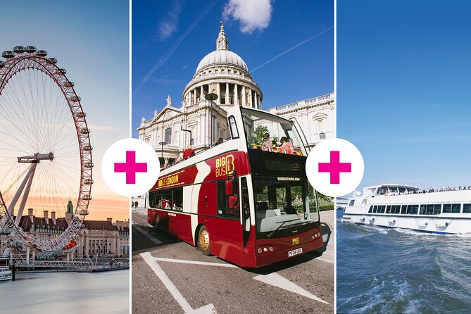 London Eye Ticket, Big Bus Hop-on Hop-Off Tour & River Cruise - The red route covers London’s main sights