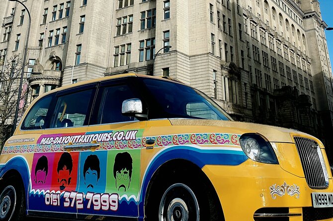 Mad Day Out Beatles Taxi Tours in Liverpool, England - A Ringo Starr Mural and the Final City-Center Stop