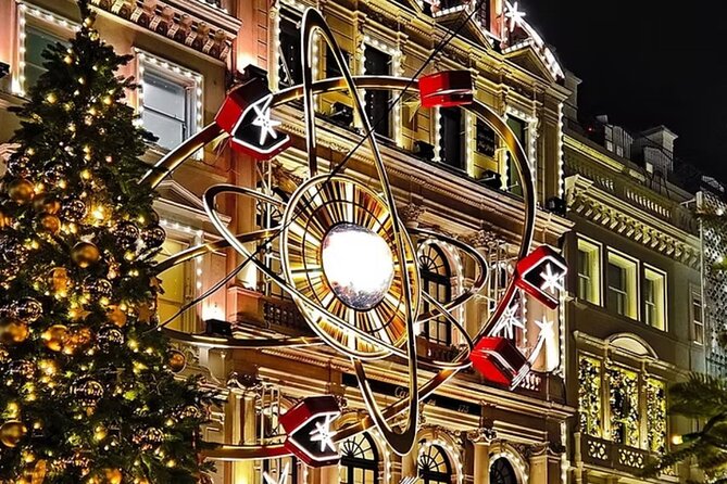 Magical London Christmas Lights Walking Tour with a Londoner - Piccadilly Circus brings lights on a larger scale