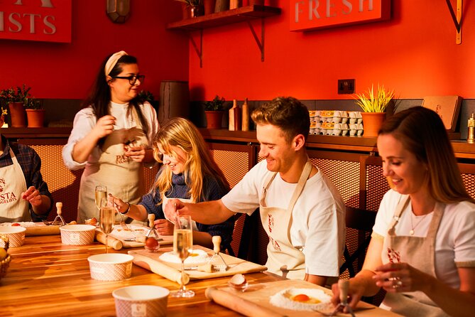 Pasta Making with Unlimited Prosecco in London's West End - Cooking and eating what you made