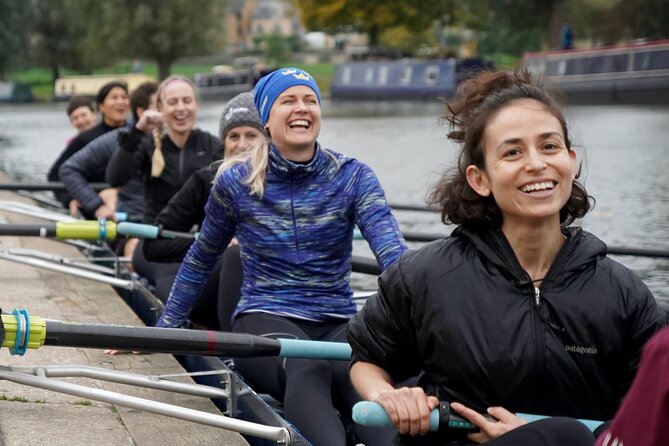 Rowing experience in Cambridge! No experience required - Practising in the boat beside the river
