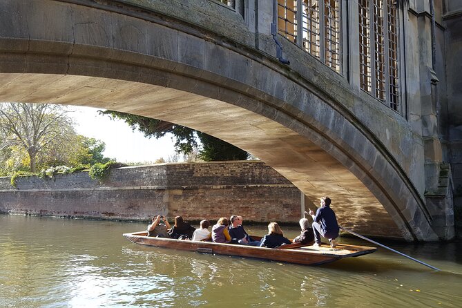 Shared Guided Punting Tour of Cambridge - Riverside gardens and the college backs