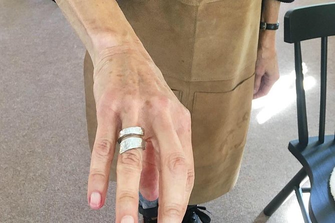 Silver Ring Workshop in Kent, England - Adding texture, pattern, and stamped marks