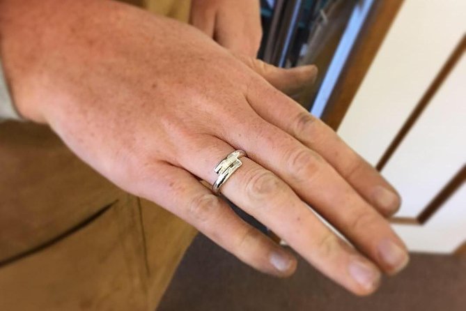 Silver Ring Workshop in Kent, England - Using the torch and annealing the metal