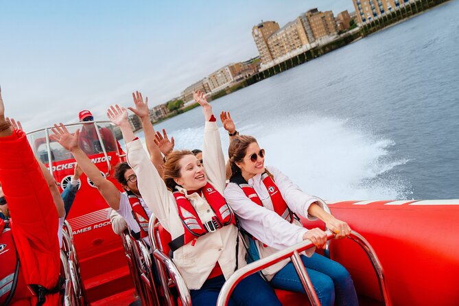 Thames High-Speed Zone Speedboat in London - Tower Bridge from water level