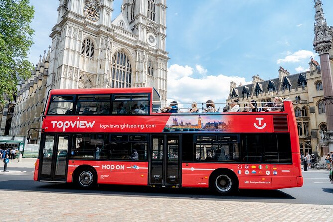 TopView® 24 Hr Hop on Hop off Bus Tour with River Cruise & Walks - The Landmarks route from Marble Arch to Westminster