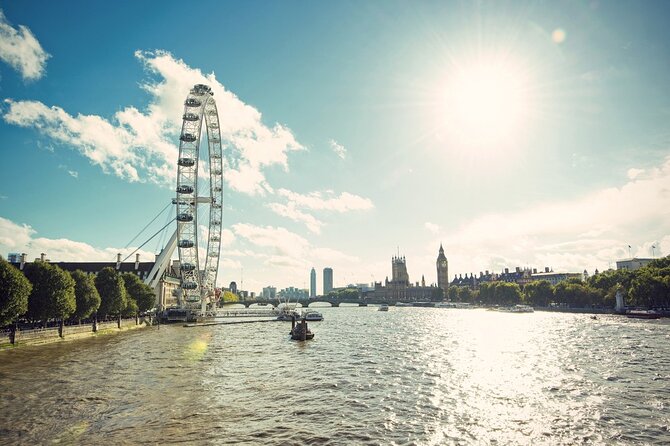 Vintage London Bus Tour Including Cruise with London Eye Option - The 30-minute Thames cruise from Tower Pier